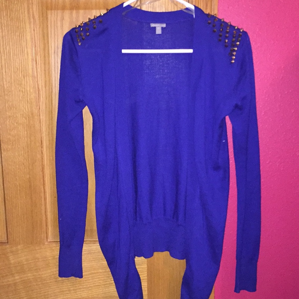 Blue cardigan
